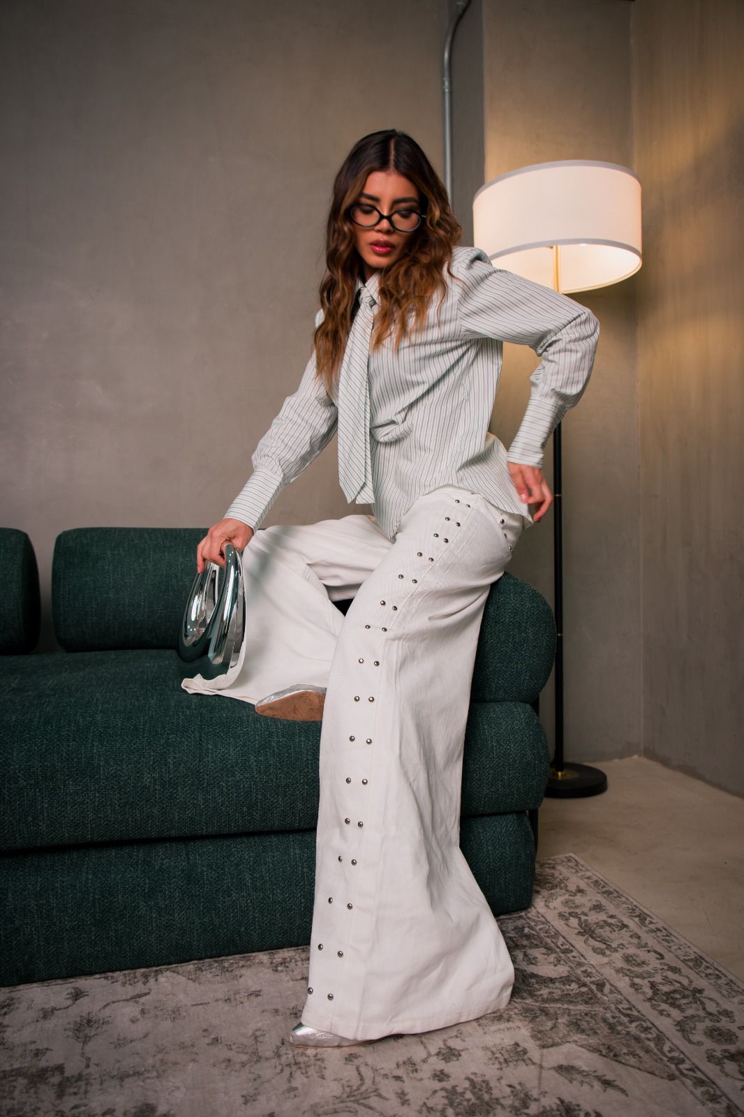 Wide leg white