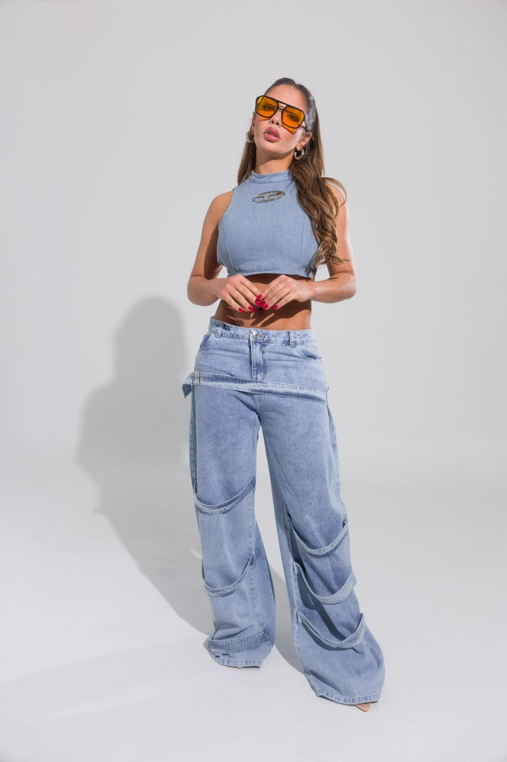 Jean Tiras Azul
