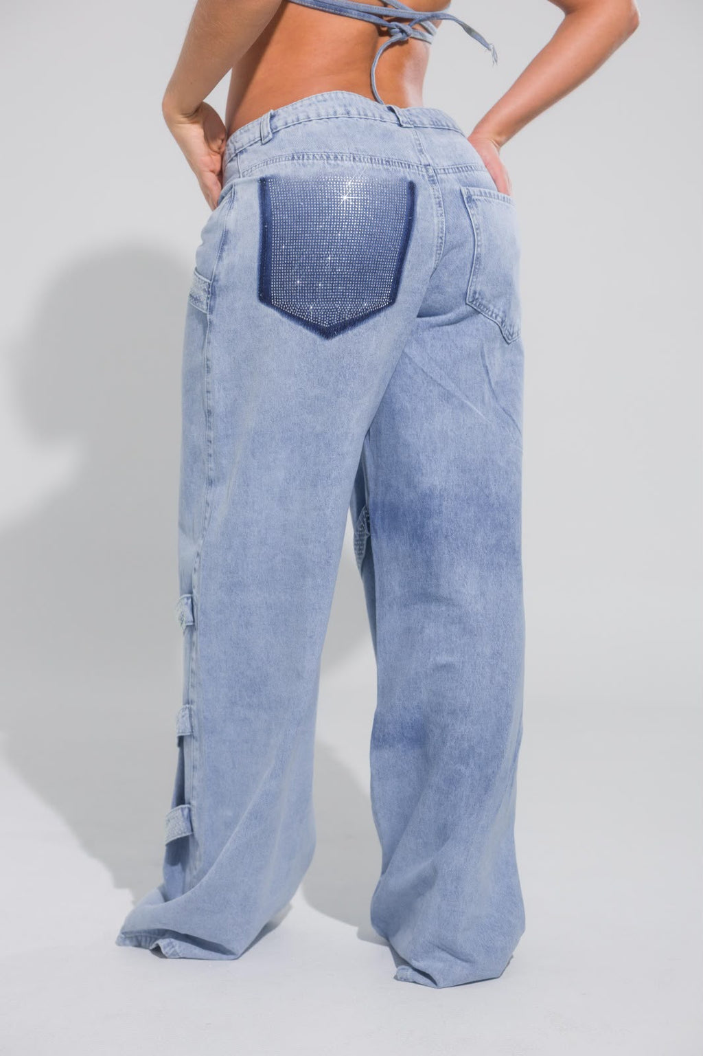 Jean Tiras Azul