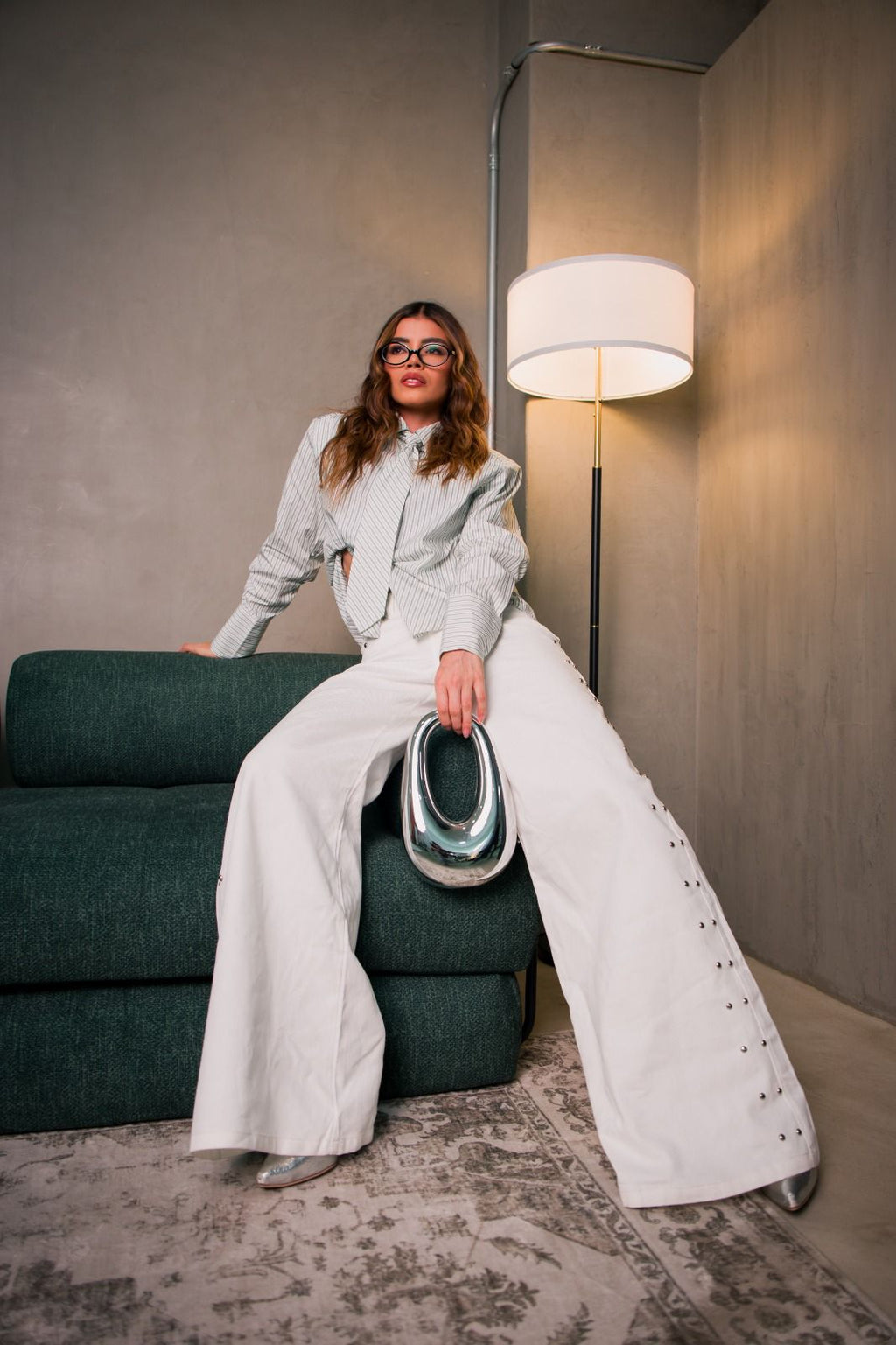 Wide leg white