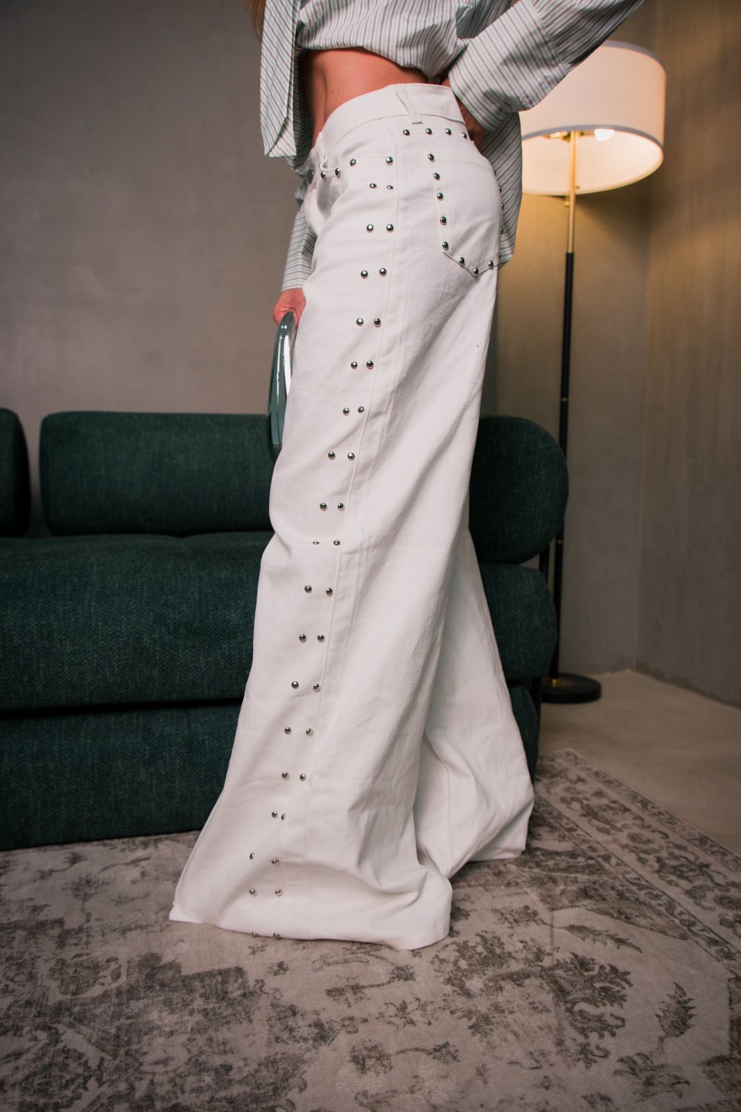 Wide leg white