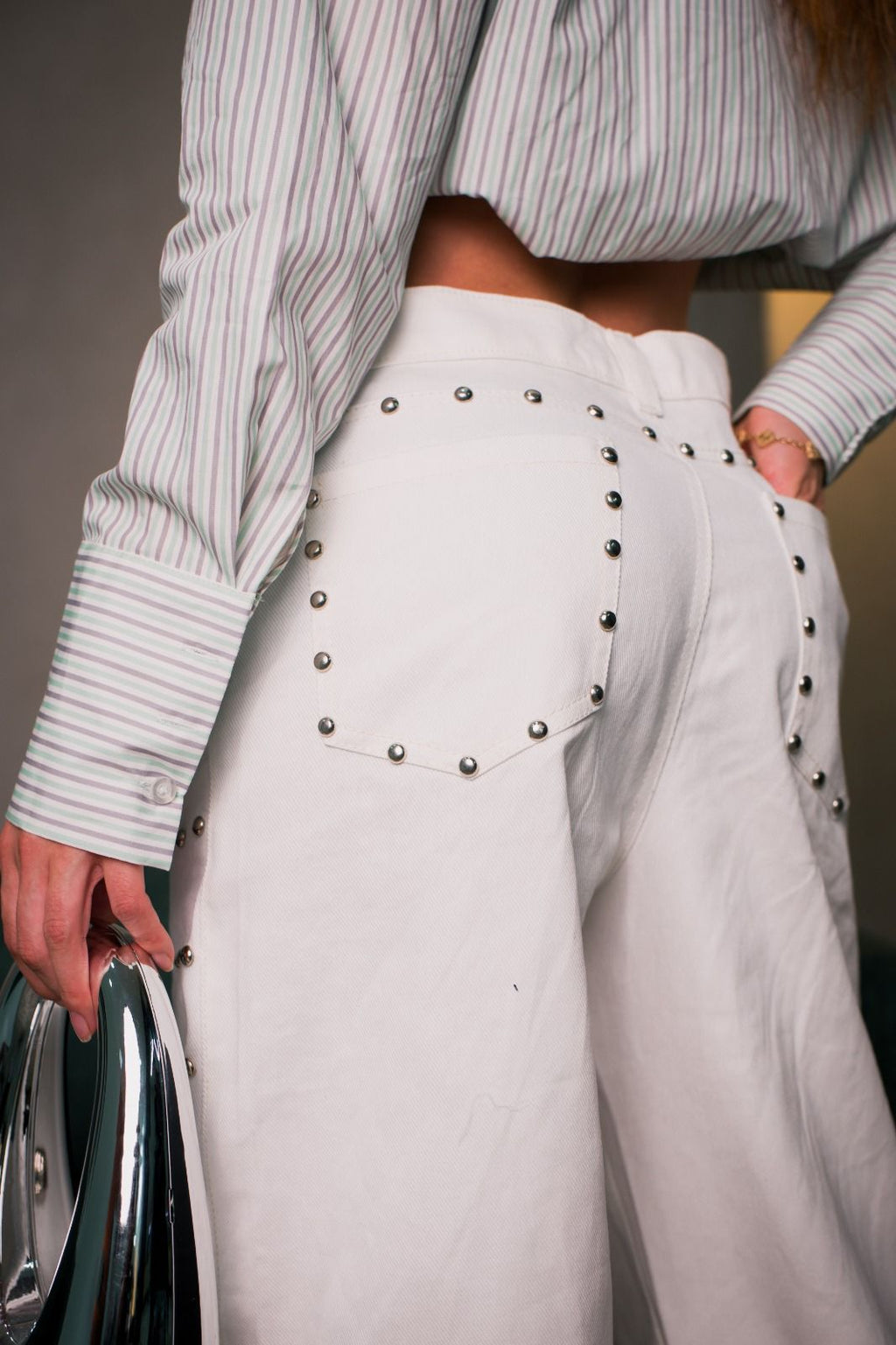 Wide leg white