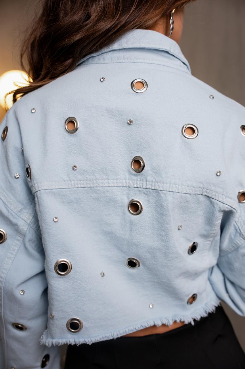 Chaqueta Denim Agujeros